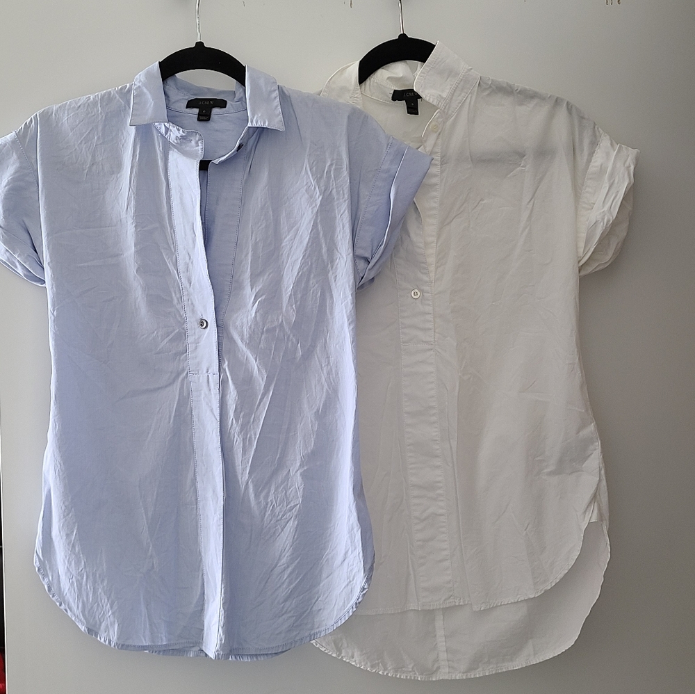 Set of two J.Crew popover tops